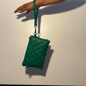 Small green handbag